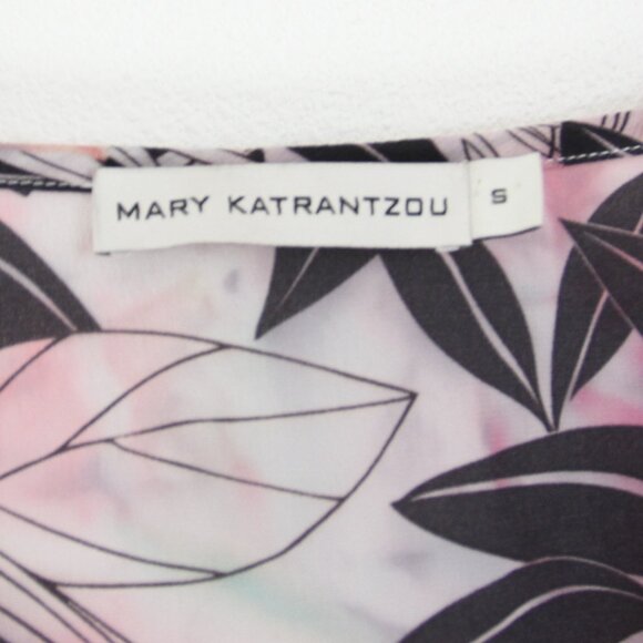 Mary Katrantzou 100% Silk Kaftan Maxi Dress Cover Up Floral Sheer Size Small - Picture 13 of 16